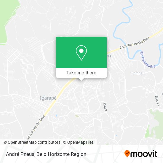 André Pneus map