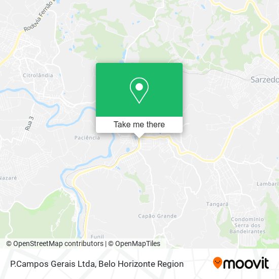 P.Campos Gerais Ltda map