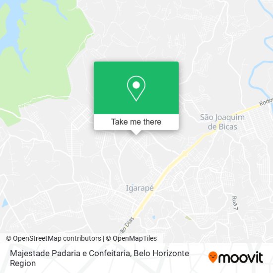 Majestade Padaria e Confeitaria map