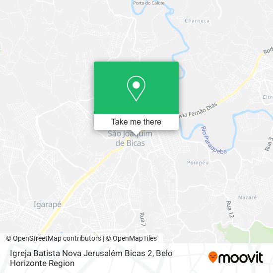 Igreja Batista Nova Jerusalém Bicas 2 map