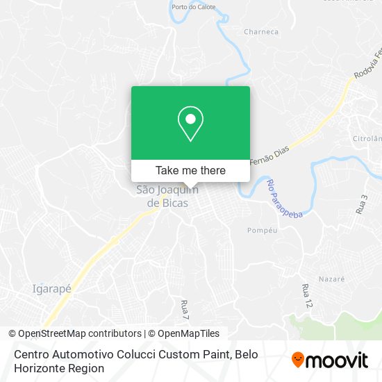 Centro Automotivo Colucci Custom Paint map