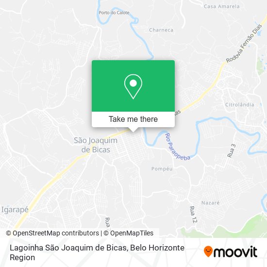 Lagoinha São Joaquim de Bicas map