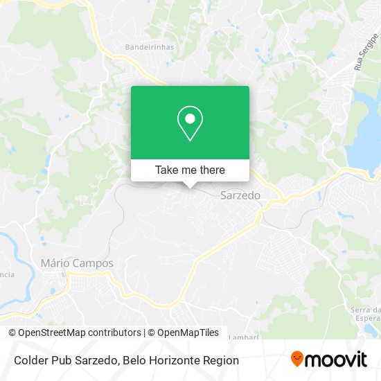 Colder Pub Sarzedo map