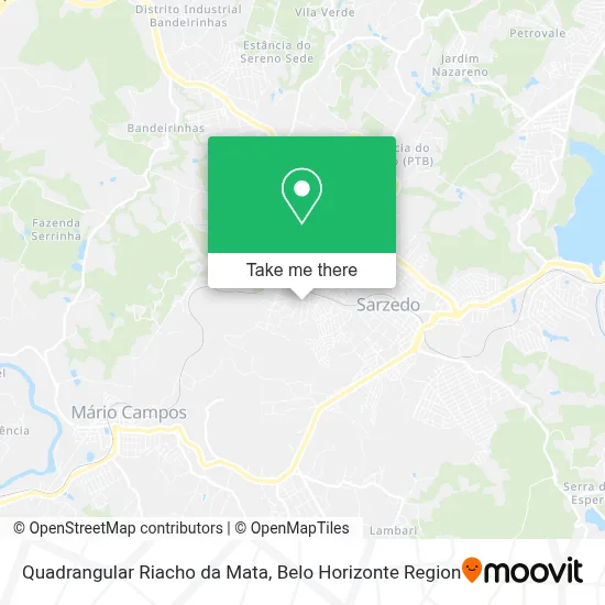 Quadrangular Riacho da Mata map