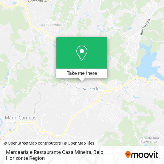 Mercearia e Restaurante Casa Mineira map
