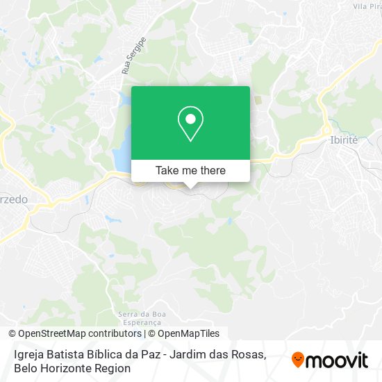 Igreja Batista Bíblica da Paz - Jardim das Rosas map