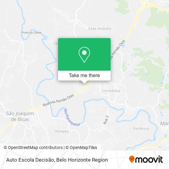Auto Escola Decisão map