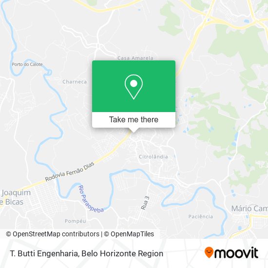 T. Butti Engenharia map