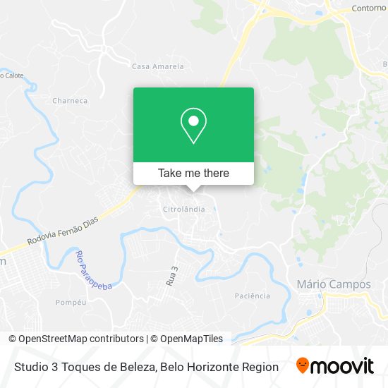 Studio 3 Toques de Beleza map