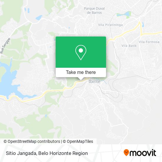 Sítio Jangada map