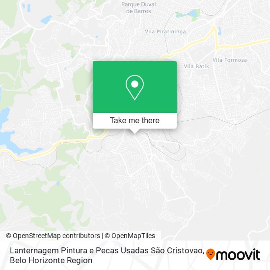 Lanternagem Pintura e Pecas Usadas São Cristovao map
