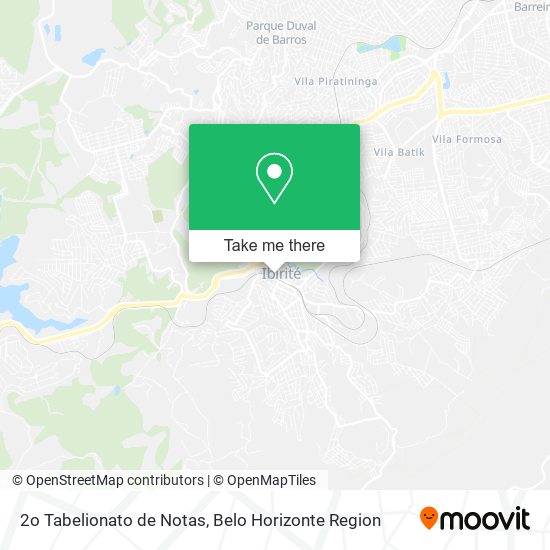 2o Tabelionato de Notas map