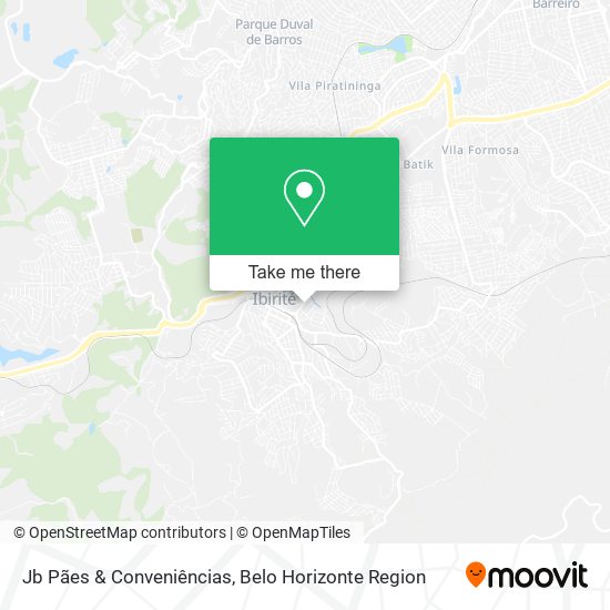 Jb Pães & Conveniências map