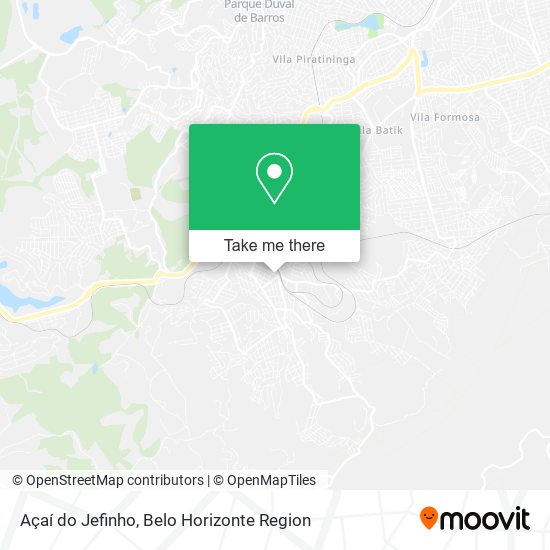 Açaí do Jefinho map