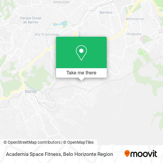 Mapa Academia Space Fitness