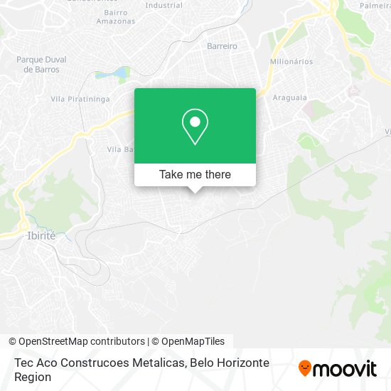 Tec Aco Construcoes Metalicas map