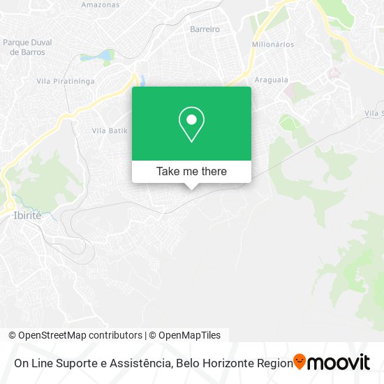 On Line Suporte e Assistência map