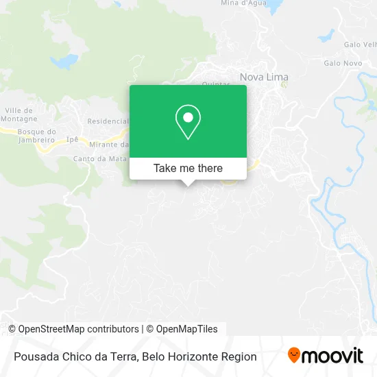 Pousada Chico da Terra map