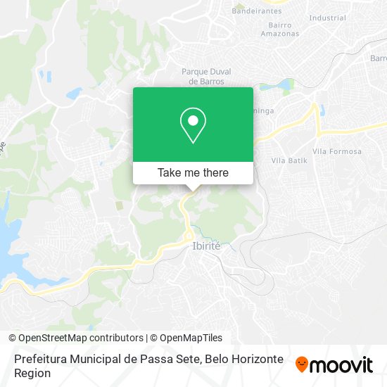 Prefeitura Municipal de Passa Sete map