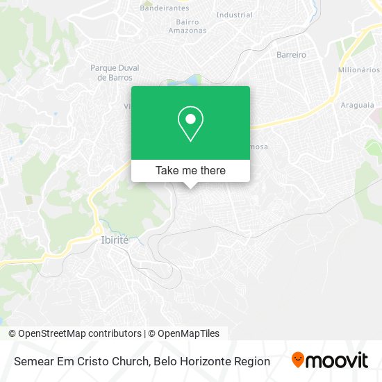 Semear Em Cristo Church map