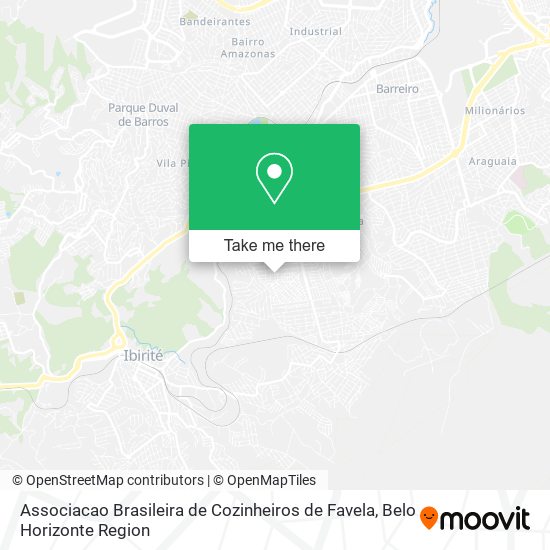 Associacao Brasileira de Cozinheiros de Favela map