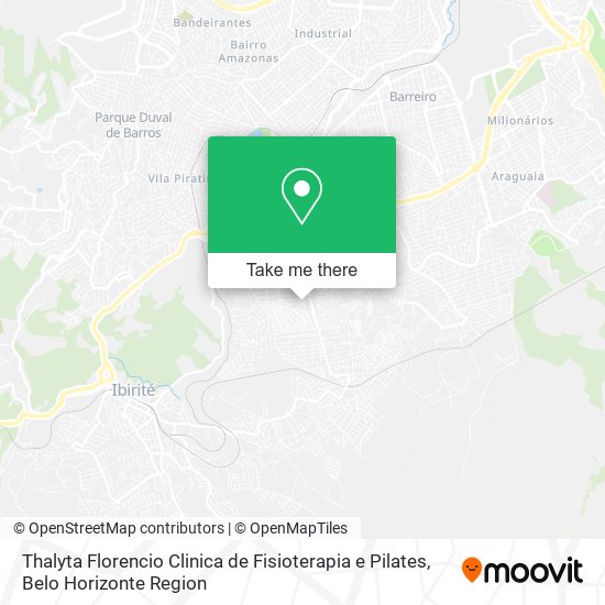 Thalyta Florencio Clinica de Fisioterapia e Pilates map