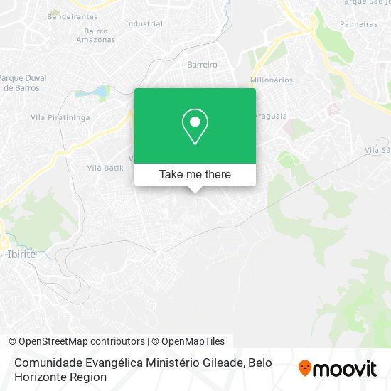 Comunidade Evangélica Ministério Gileade map