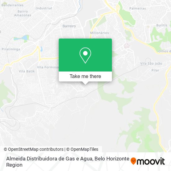Almeida Distribuidora de Gas e Agua map