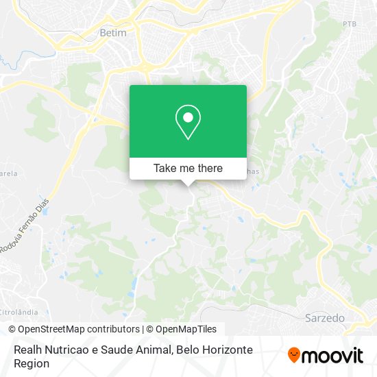 Realh Nutricao e Saude Animal map