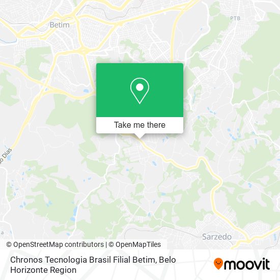 Mapa Chronos Tecnologia Brasil Filial Betim