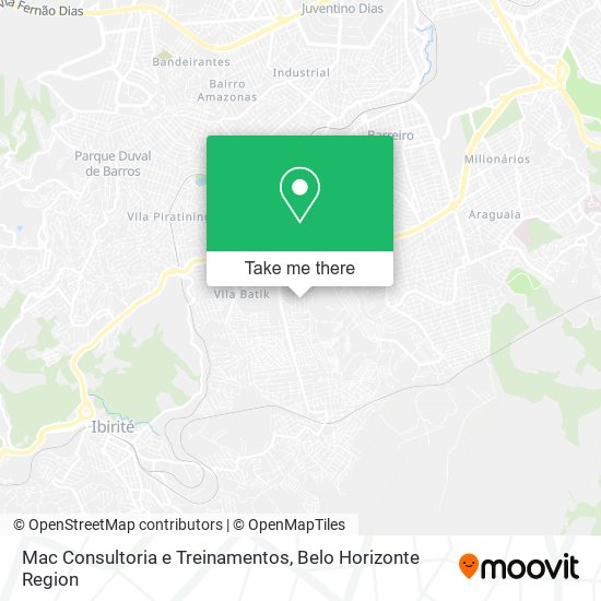 Mac Consultoria e Treinamentos map