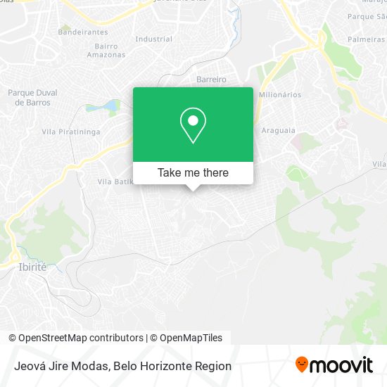 Jeová Jire Modas map