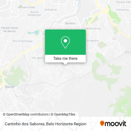 Cantinho dos Sabores map