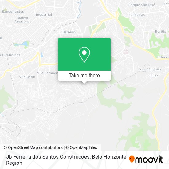 Jb Ferreira dos Santos Construcoes map