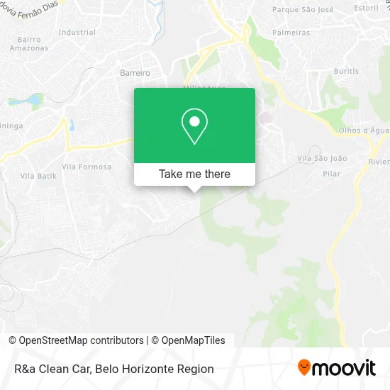R&a Clean Car map