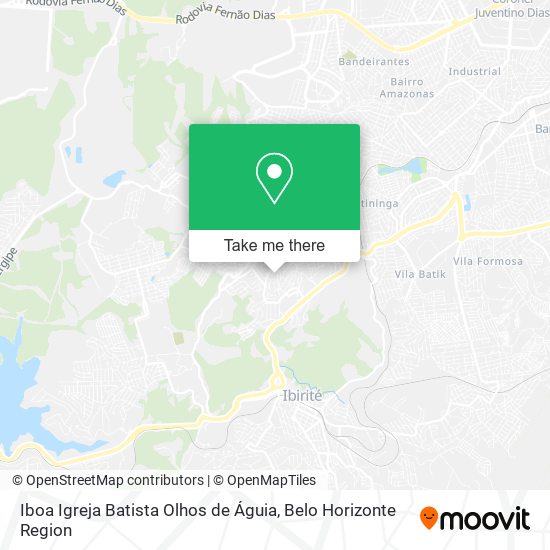 Iboa Igreja Batista Olhos de Águia map