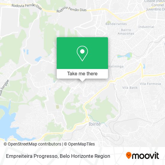 Empreiteira Progresso map