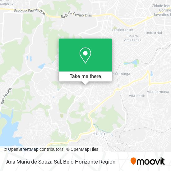 Ana Maria de Souza Sal map