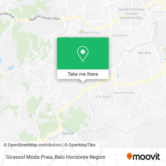 Girassol Moda Praia map