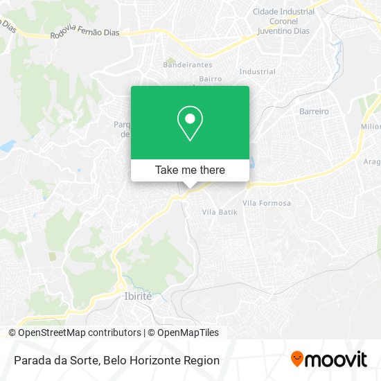 Parada da Sorte map