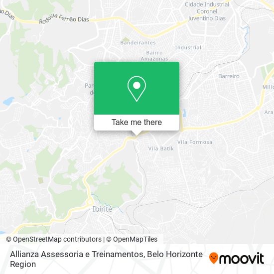Allianza Assessoria e Treinamentos map