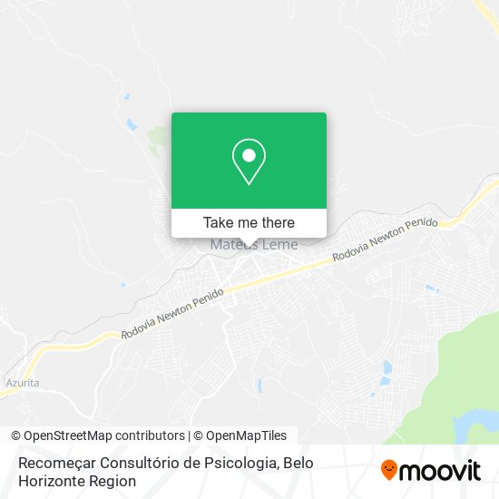 Recomeçar Consultório de Psicologia map