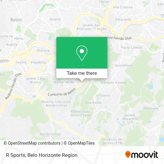 R Sports map