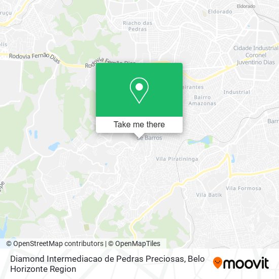 Diamond Intermediacao de Pedras Preciosas map