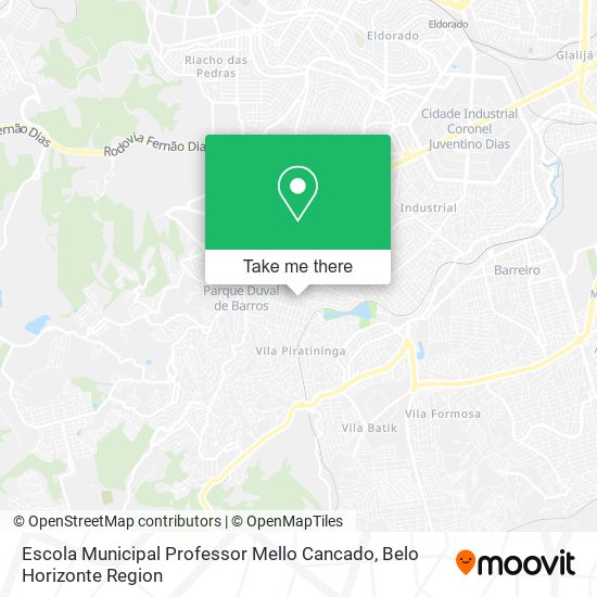 Escola Municipal Professor Mello Cancado map