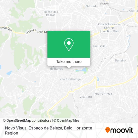 Novo Visual Espaço de Beleza map