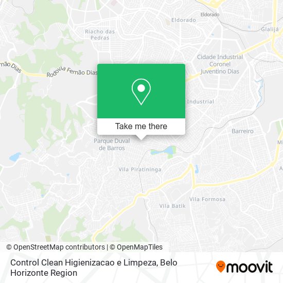 Control Clean Higienizacao e Limpeza map