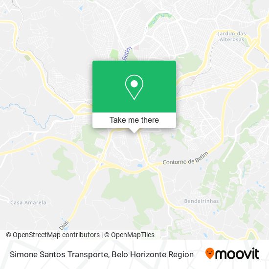 Simone Santos Transporte map