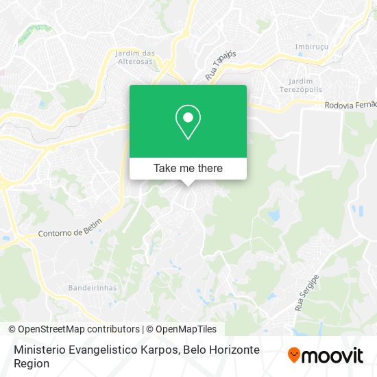 Ministerio Evangelistico Karpos map
