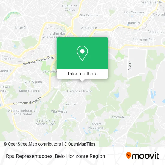 Rpa Representacoes map